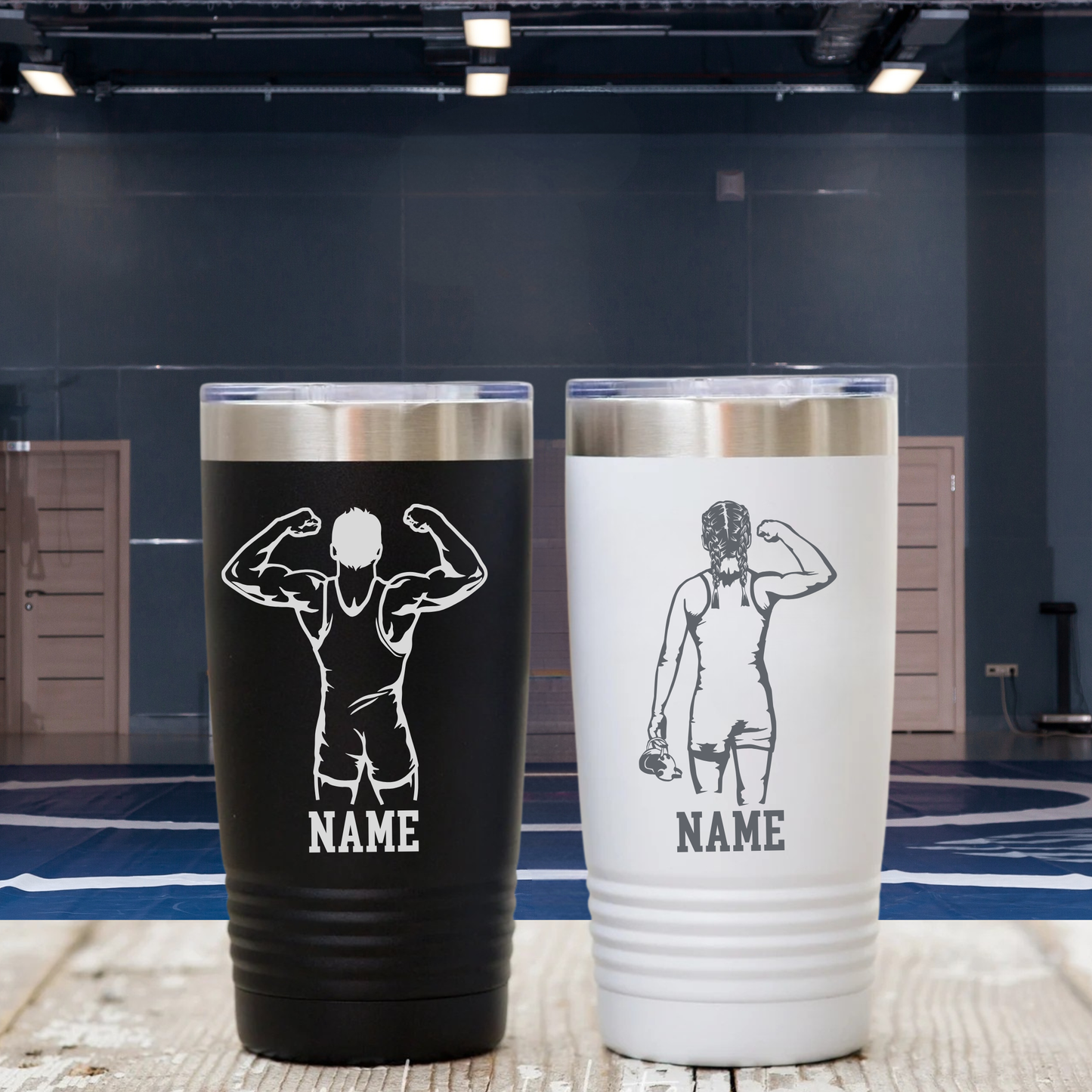 Personalized Cadillac Vikings WRESTLING 20 oz Tumbler