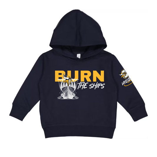 Burn the Ships Vikings Wrestling TODDLER Hoodie