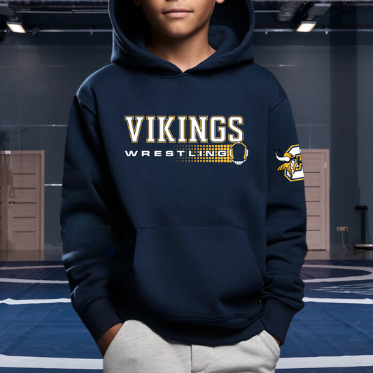 Cadillac Vikings Wrestling Unisex YOUTH Hoodie
