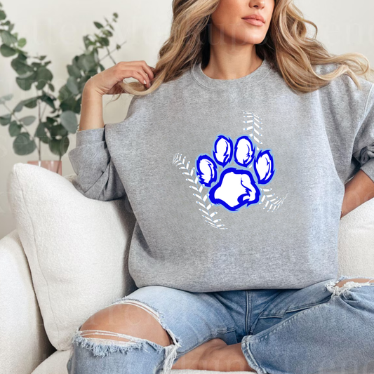 Greak Lakes Cougars Baseball ADULT Crewneck Sweatshirt