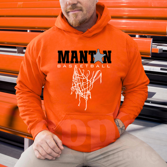 Manton Rangers Basketball ADULT Hoodie