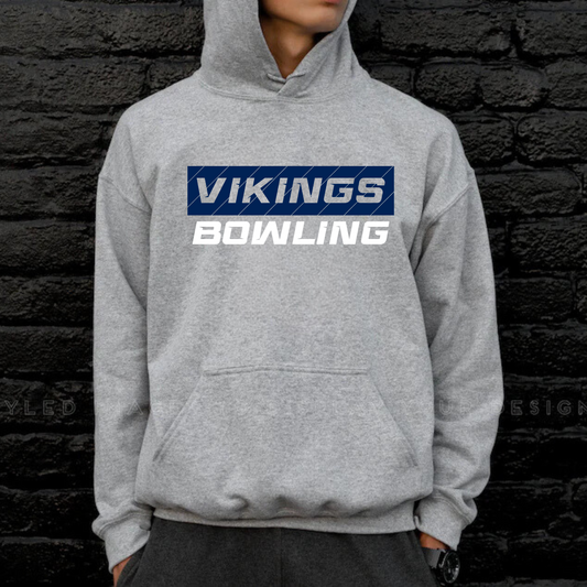 Cadillac Vikings Bowling ADULT Hoodie