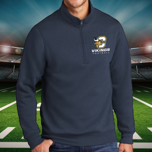 Cadillac Vikings Football ADULT 1/4-Zip Pullover Sweatshirt