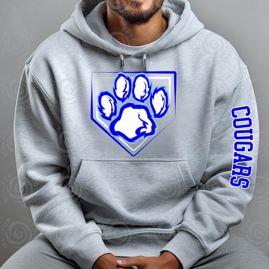 Great Lakes Cougars Baseball ADULT Hoodie