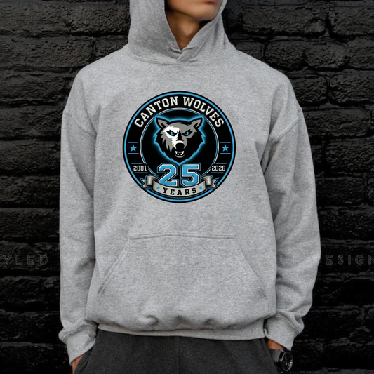 Canton Wolves Hockey UNISEX Hoodie - SPORT GREY