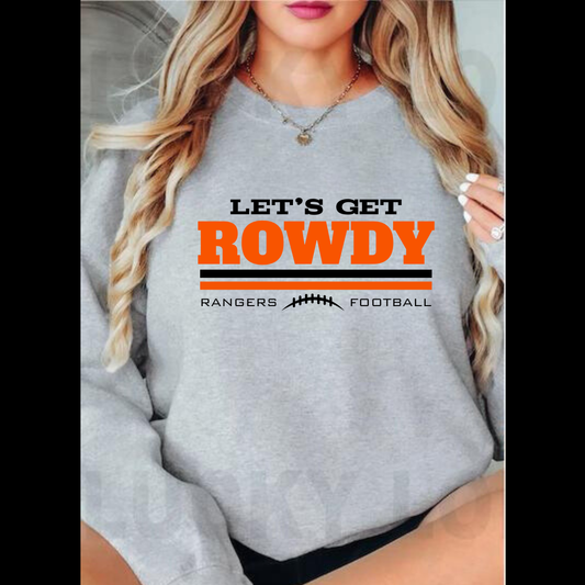 Let's Get ROWDY Manton Rangers ADULT Unisex Crewneck Sweatshirt