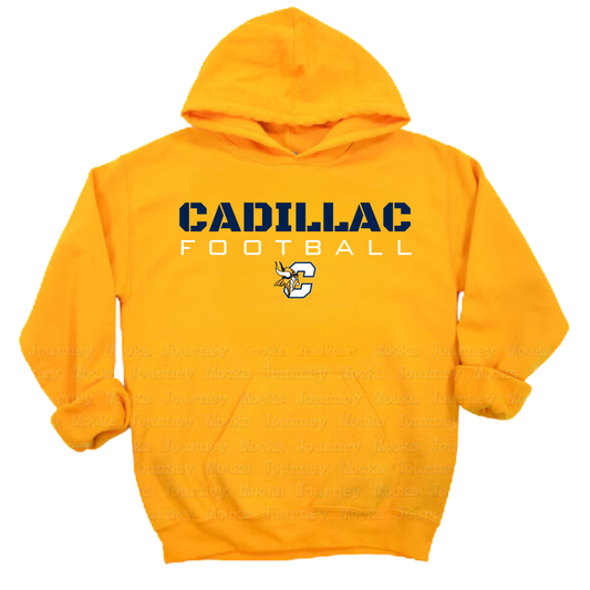 Cadillac Vikings Football Unisex YOUTH Hoodie