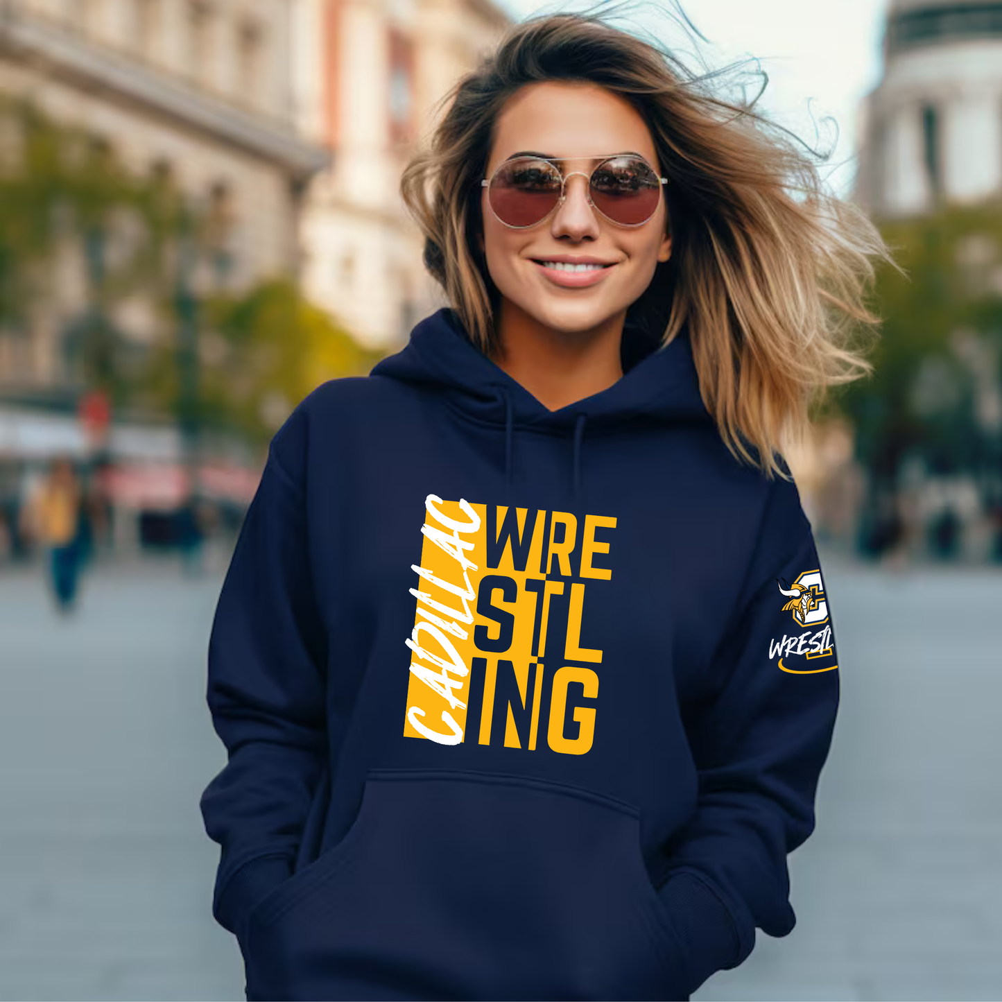 Cadillac Wrestling ADULT Hoodie