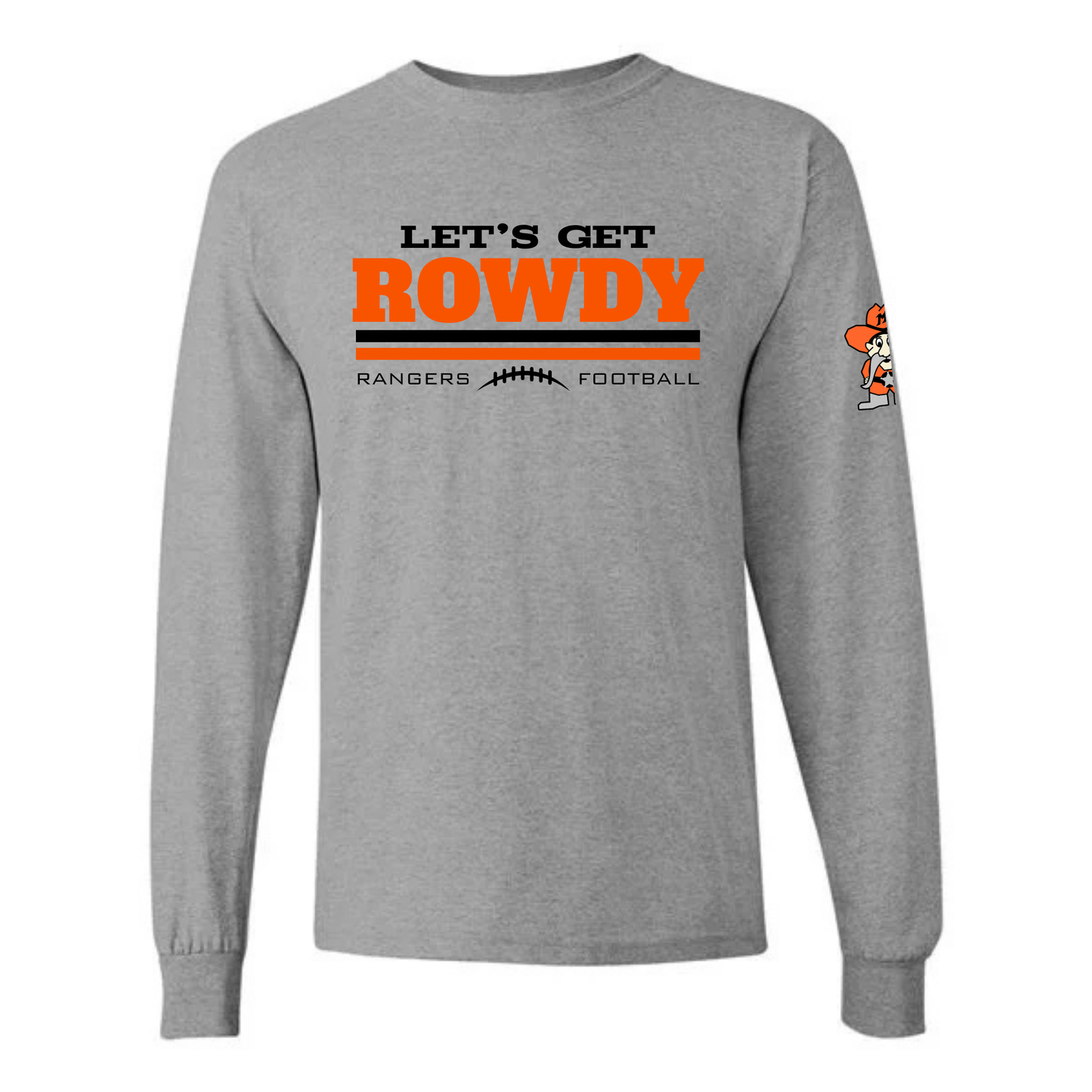 Let's Get Rowdy Manton Rangers Football UNISEX Long-Sleeve T-Shirt