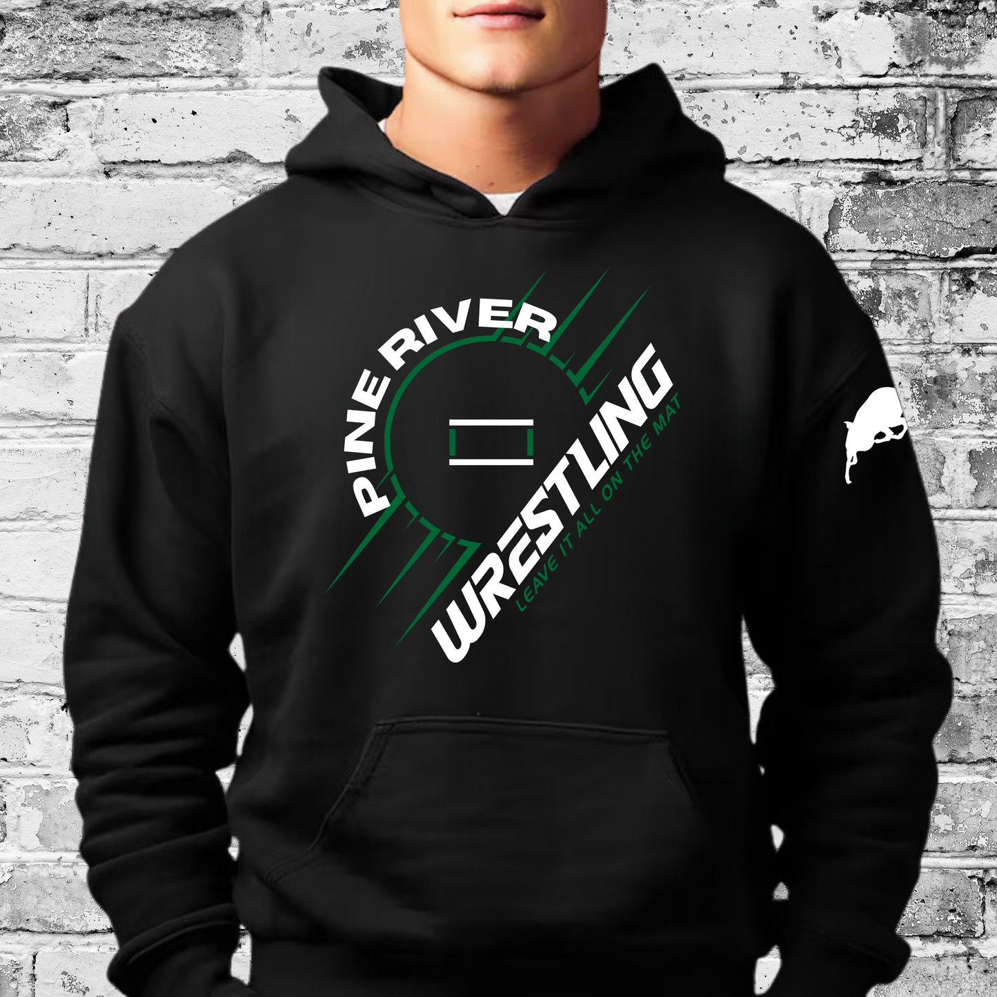 Pine River Bucks Wrestling ADULT Hoodie