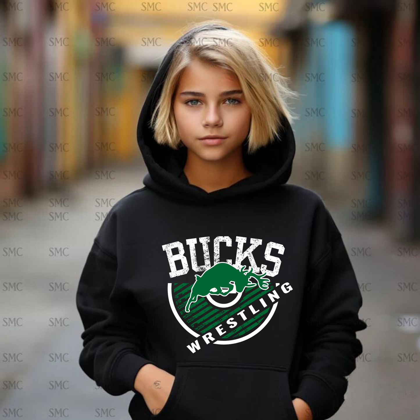 Pine River Bucks Wrestling Unisex YOUTH Hoodie