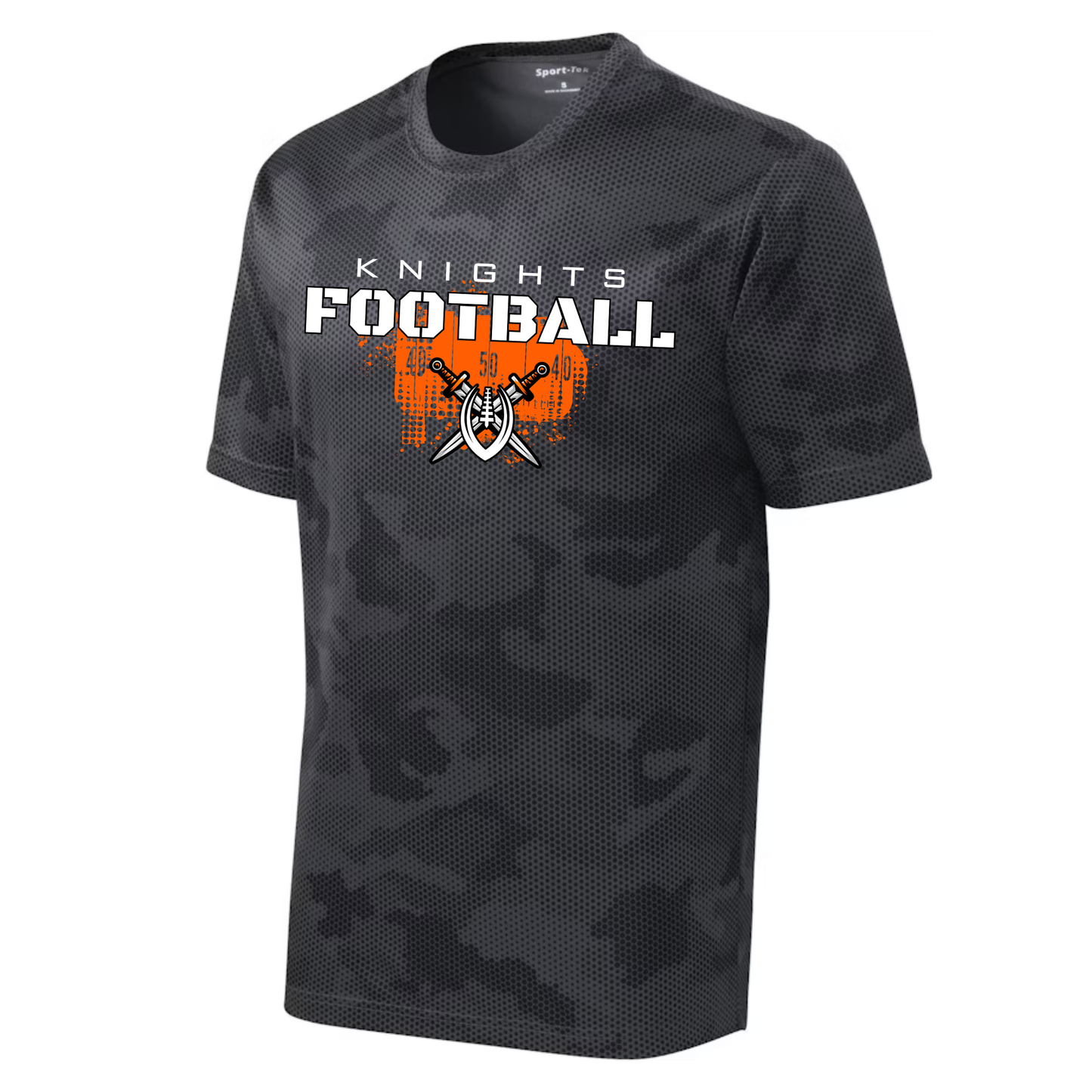 Knights Junior Football DRI-FIT Cooling Performance T-Shirt - Camo Hex Black