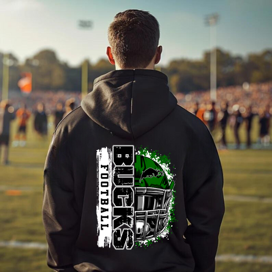 Pine River Bucks Football Adult Hoodie