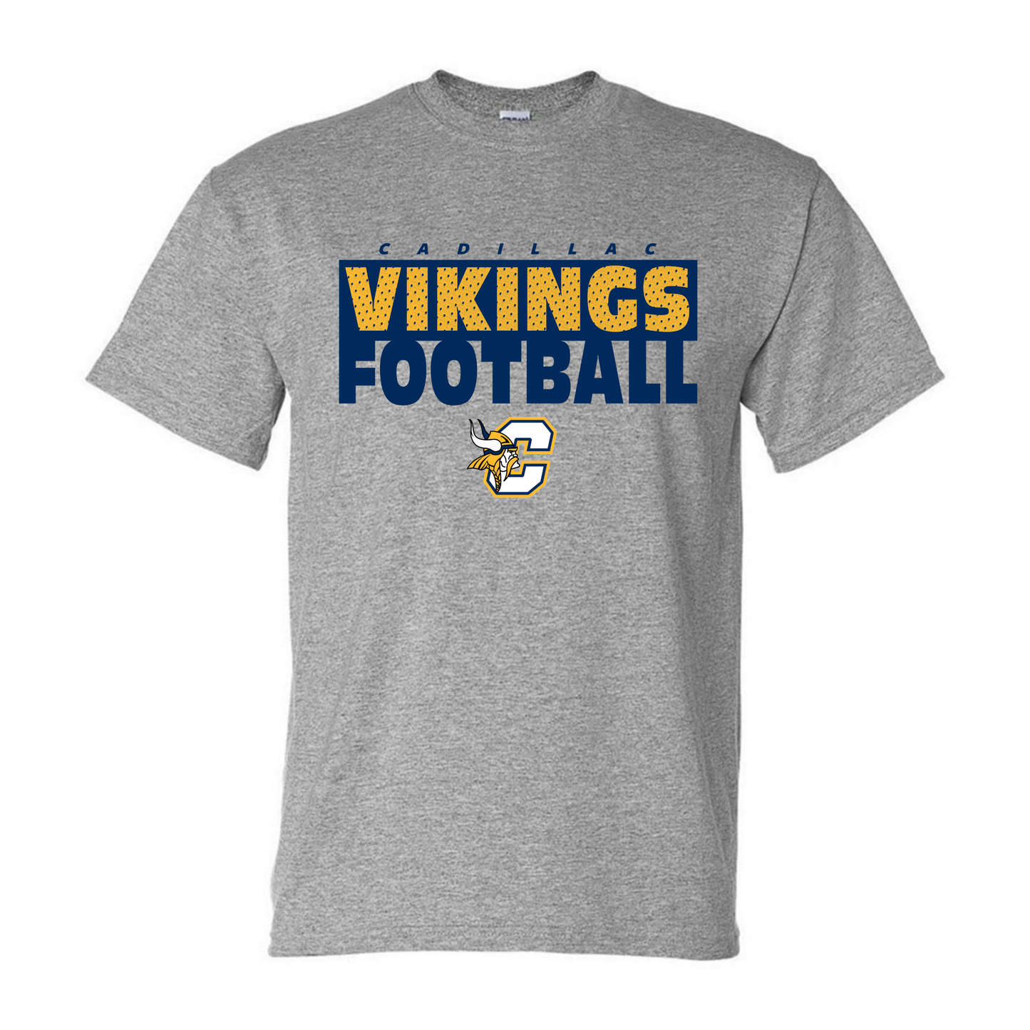 Cadillac Vikings Football UNISEX T-Shirt - SPORT GREY