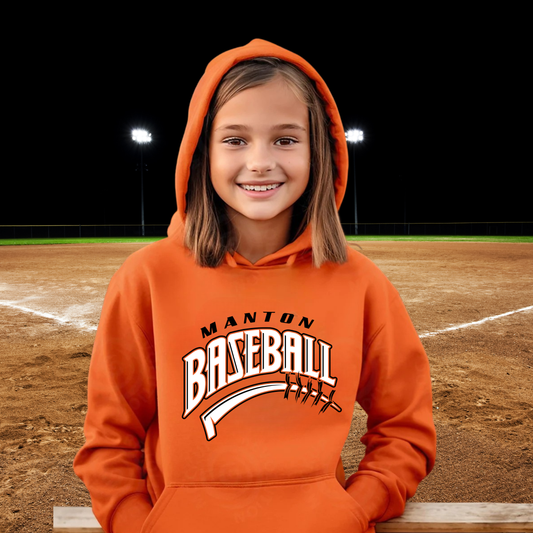 Manton Rangers Baseball Unisex YOUTH Hoodie