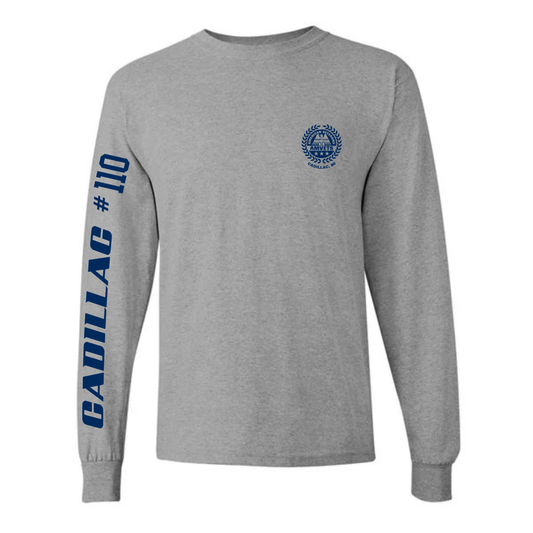 AMVETS Post #110 Long-Sleeve T-Shirt (G540) - SPORT GREY