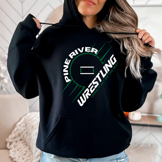 Pine River Bucks Wrestling ADULT Hoodie