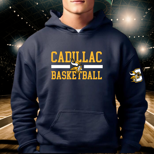 Vikings Basketball ADULT Hoodie