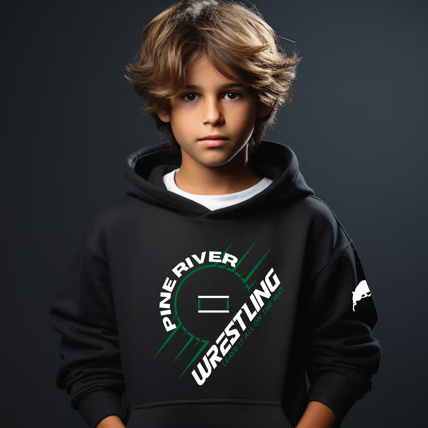 Pine River Bucks Wrestling Unisex YOUTH Hoodie