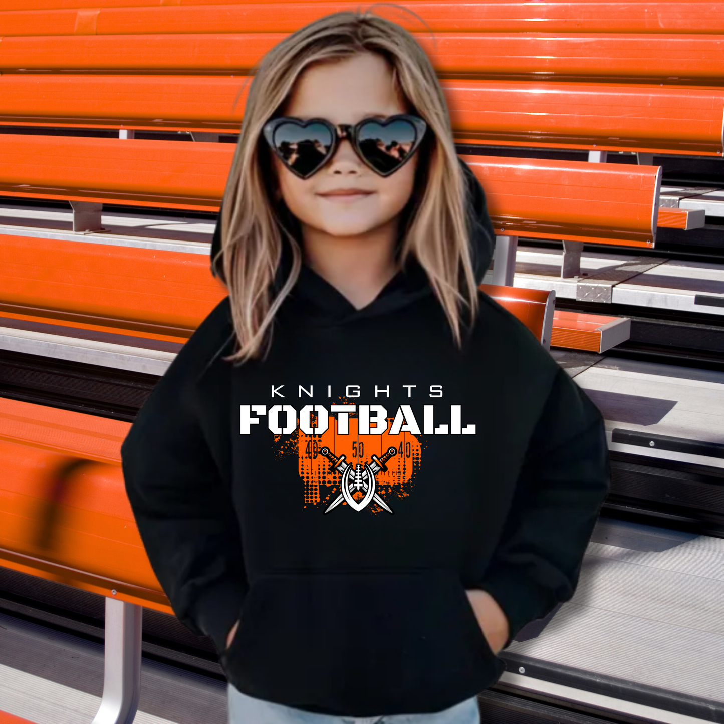 Knights Junior Football Unisex YOUTH Hoodie