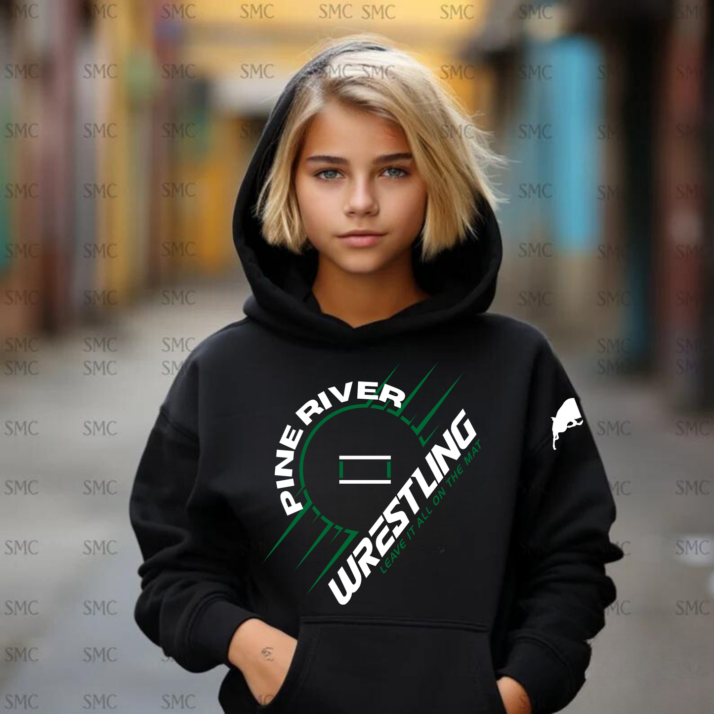 Pine River Bucks Wrestling Unisex YOUTH Hoodie