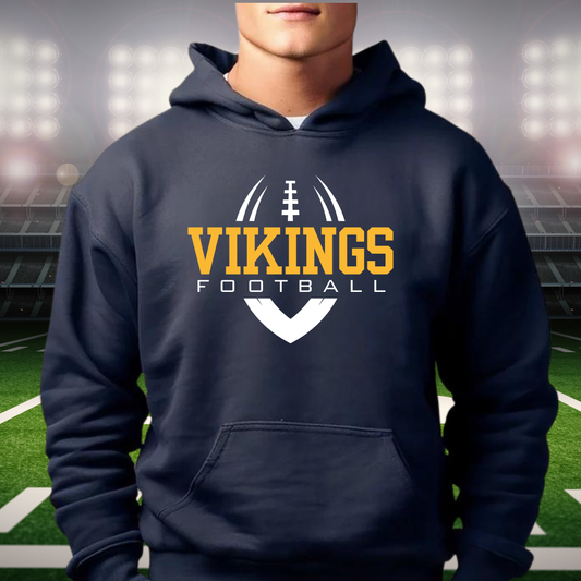 Cadillac Vikings Football ADULT Hoodie