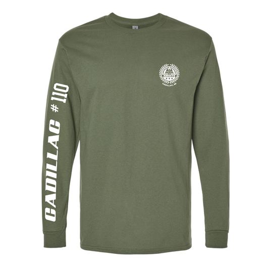 AMVETS Post #110 Long-Sleeve T-Shirt (G540) - MILITARY GREEN