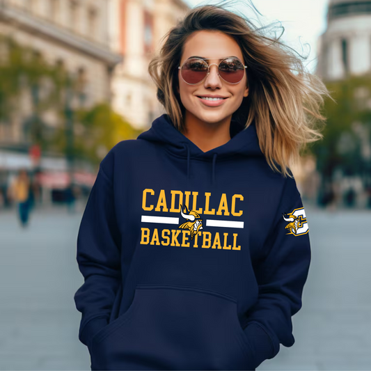 Vikings Basketball ADULT Hoodie