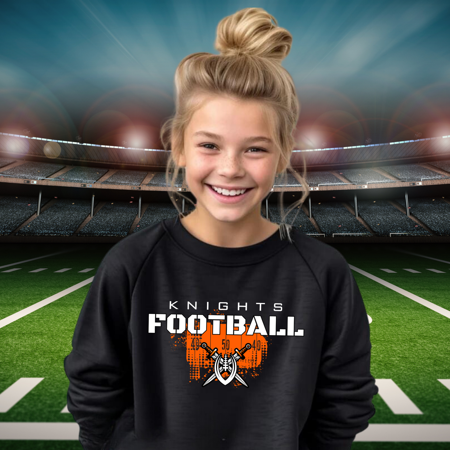 Knights Junior Football YOUTH Crewneck Sweatshirt