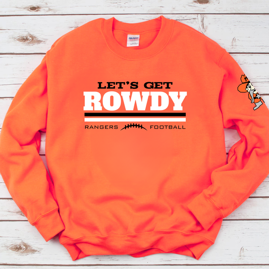 Let's Get ROWDY Manton Rangers ADULT Unisex Crewneck Sweatshirt