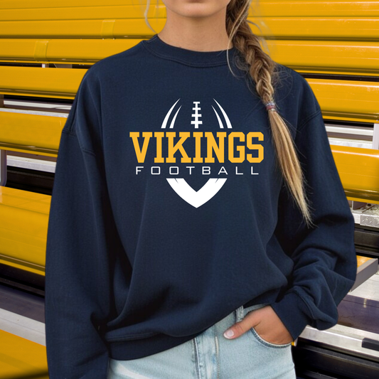 Cadillac Vikings Football ADULT Unisex Crewneck Sweatshirt