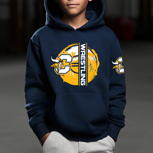 Vikings Wrestling YOUTH Hoodie