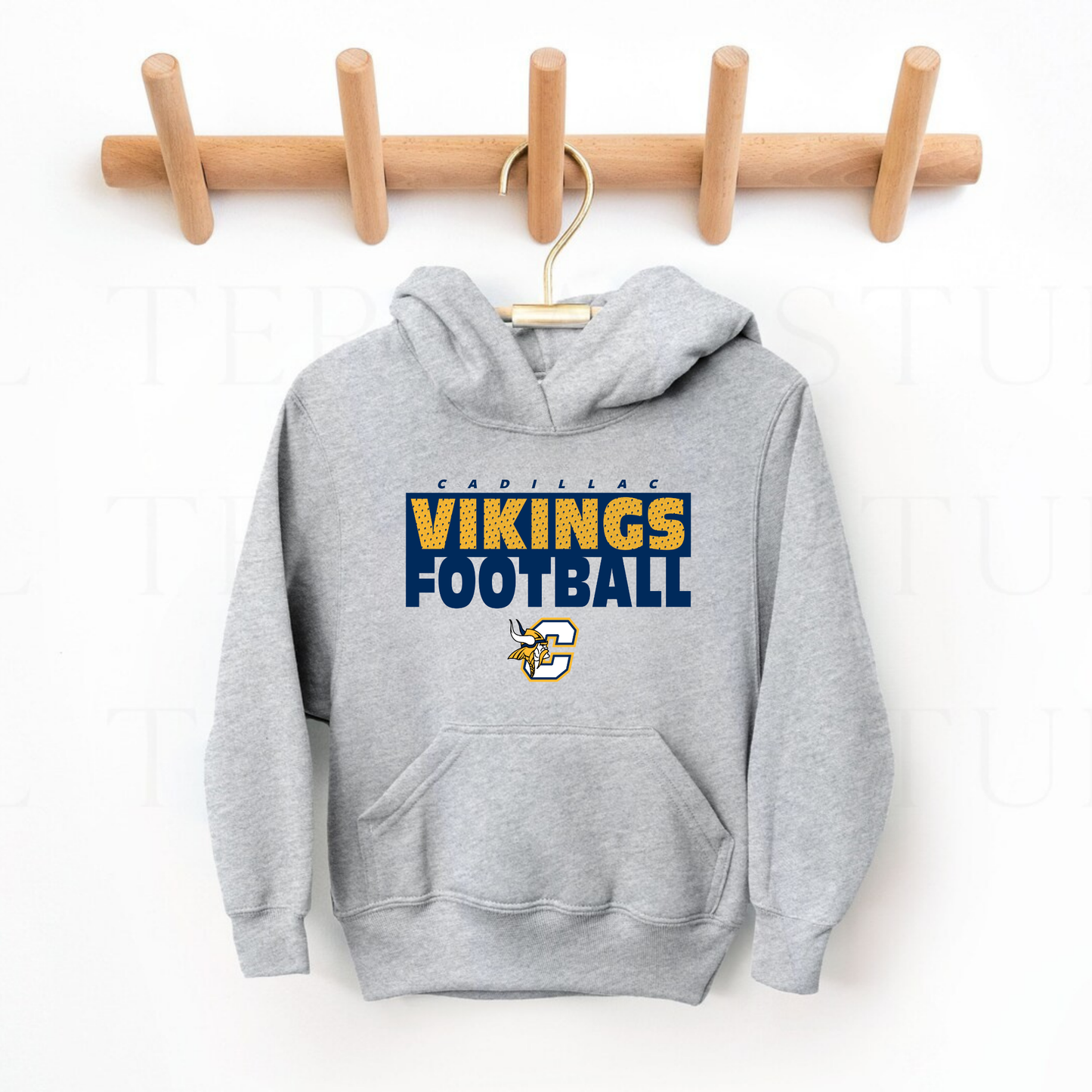 Cadillac Vikings Football UNISEX Hoodie - SPORT GREY