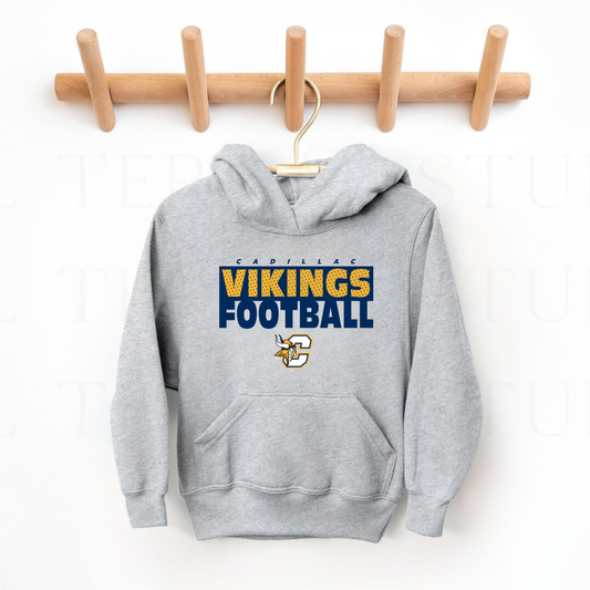 Cadillac Vikings Football UNISEX Hoodie - SPORT GREY