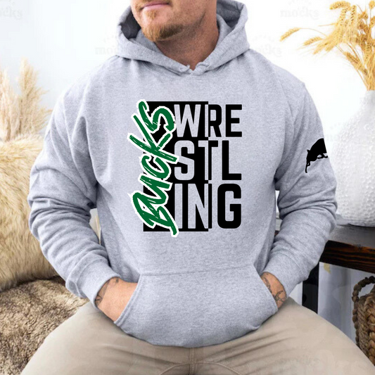 Pine River Bucks Wrestling ADULT Hoodie