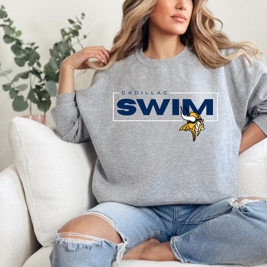 Cadillac Vikings Swim ADULT Unisex Crewneck Sweatshirt
