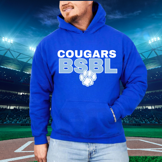 Great Lakes Cougars Baseball ADULT Hoodie