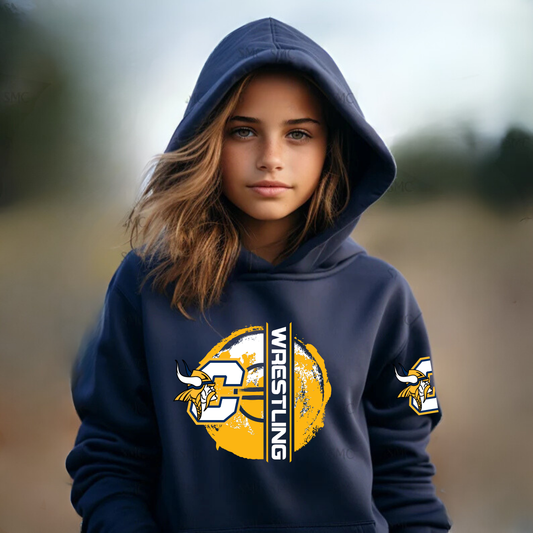 Vikings Wrestling YOUTH Hoodie