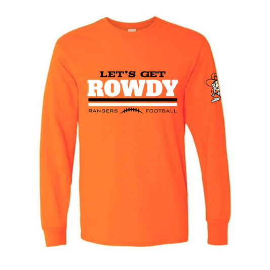 Let's Get Rowdy Manton Rangers Football UNISEX Long-Sleeve T-Shirt