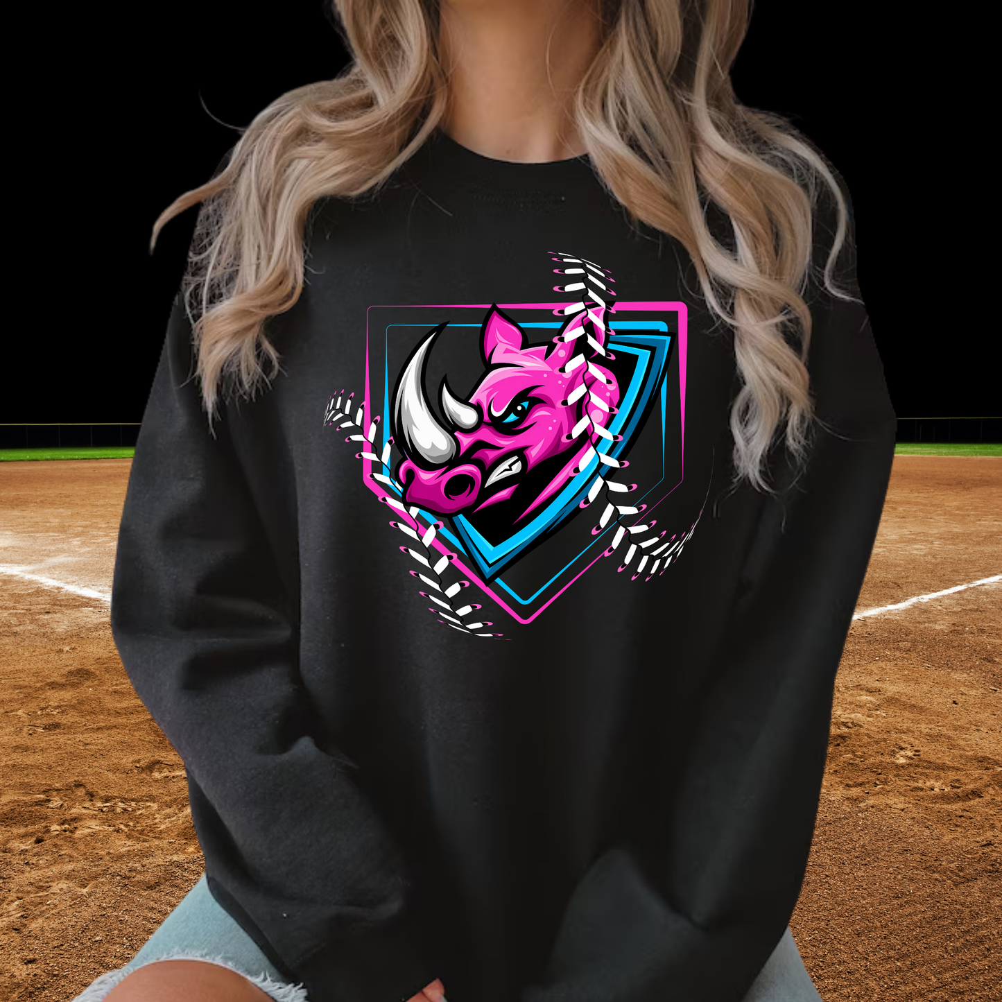 Crash Softball UNISEX Crewneck Sweatshirt