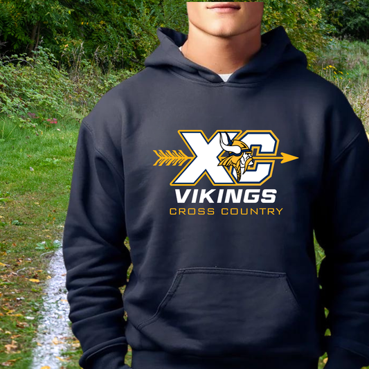 Cadillac Vikings Cross Country ADULT Hoodie
