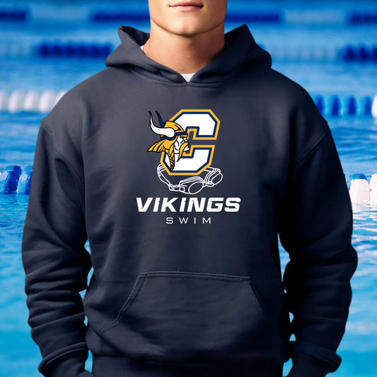 Cadillac Vikings Swim ADULT Hoodie