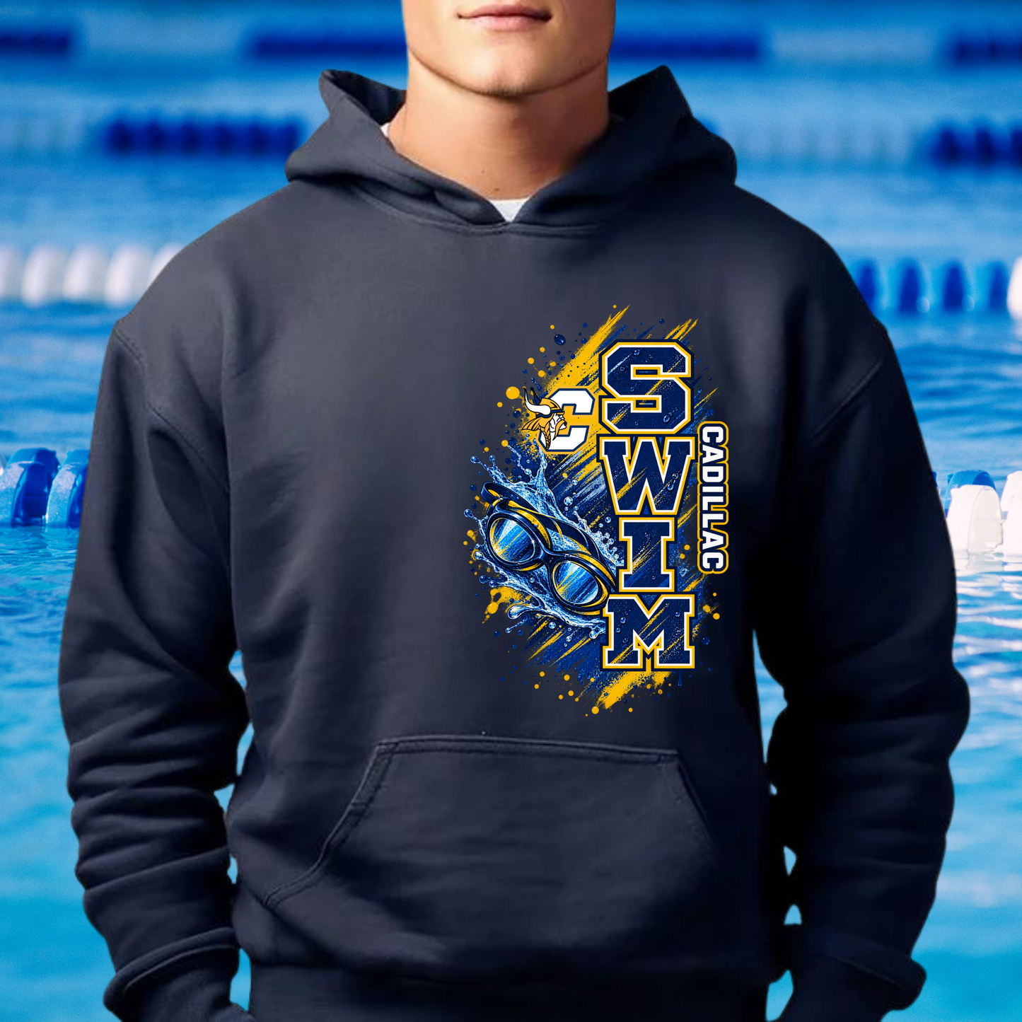 Cadillac Vikings Swim UNISEX Hoodie