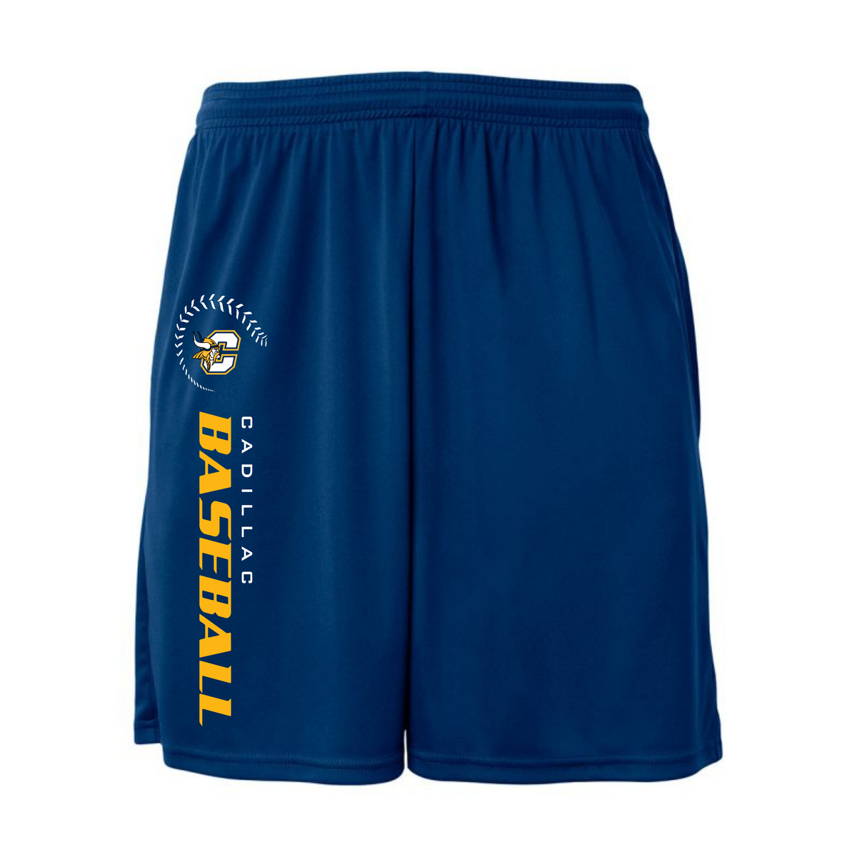 Cadillac Vikings Baseball DRI-FIT Cooling Performance Shorts w/ Pockets