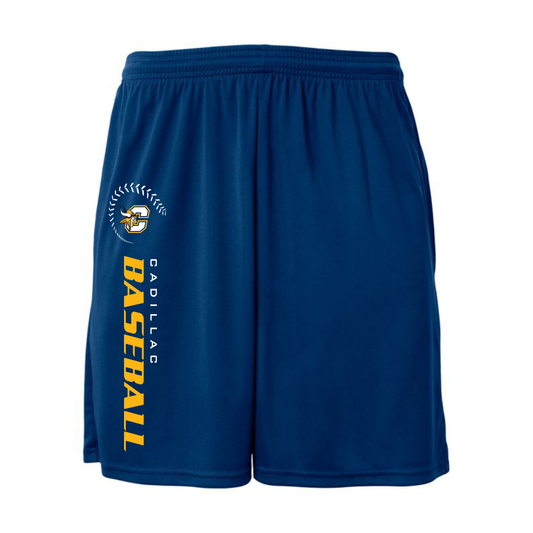 Cadillac Vikings Baseball DRI-FIT Cooling Performance Shorts w/ Pockets