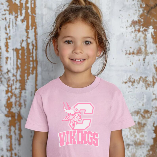 Pink Out Cadillac Vikings YOUTH T-Shirt