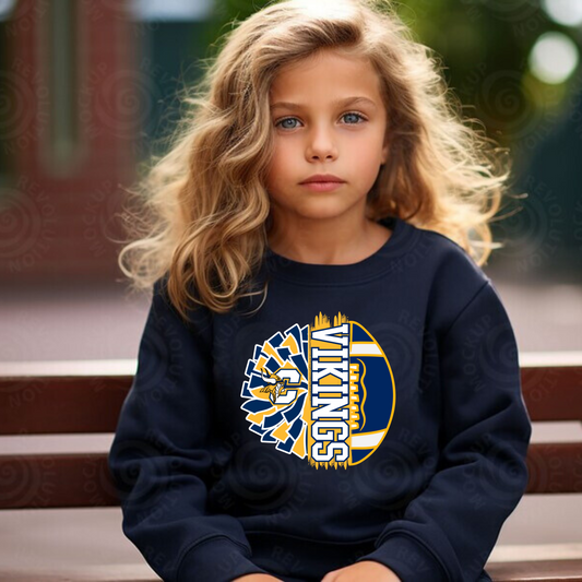 Viking Football YOUTH Crewneck Sweatshirt