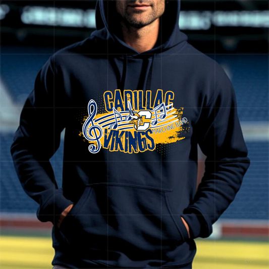 Cadillac Vikings Marching Band Adult Hoodie