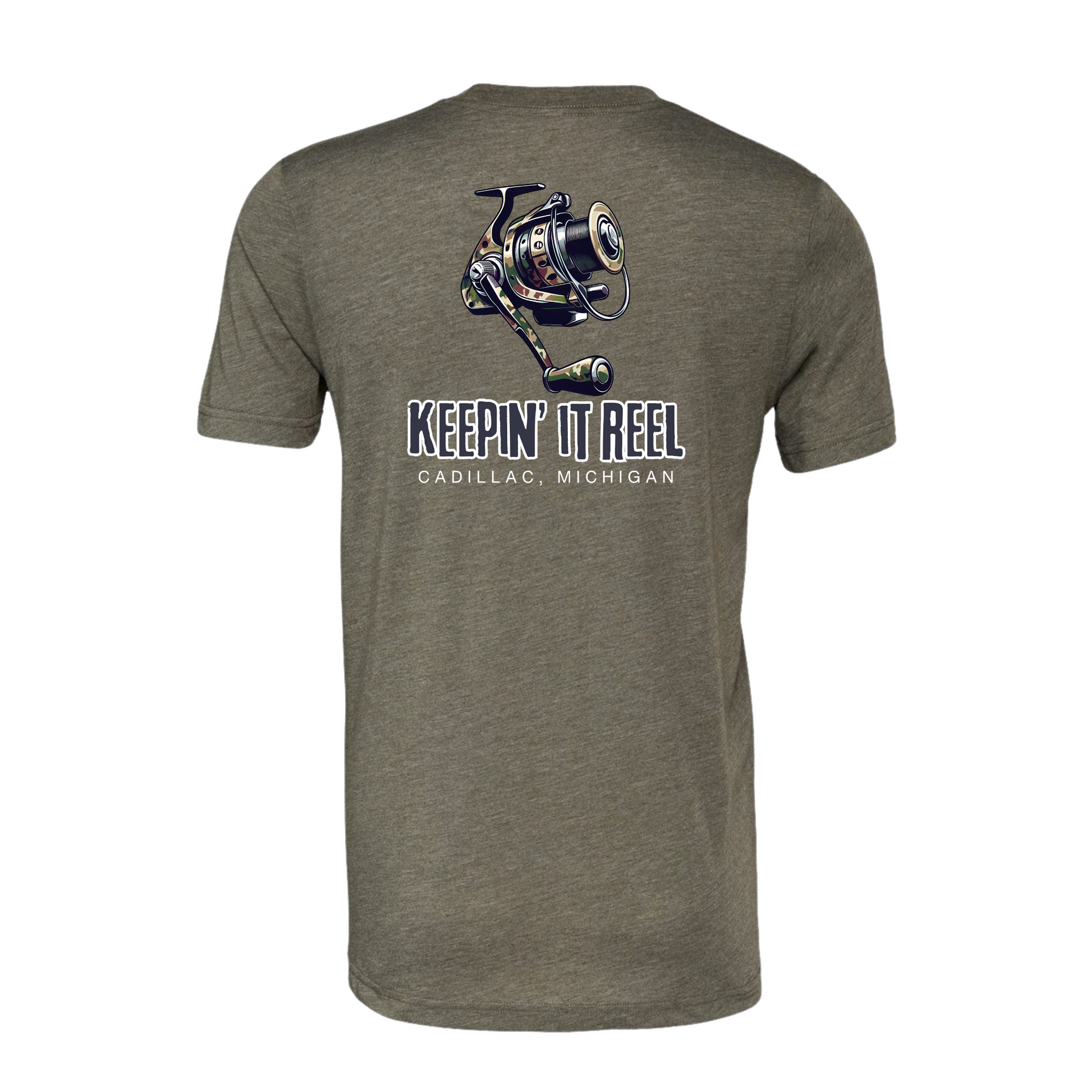 adult lake fishing reels Keepin' It Reel Short Sleeve Adult Tee – Cadillac Lake Lures