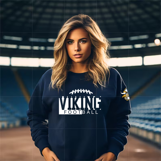 Vikings Football Adult Crewneck Sweatshirt